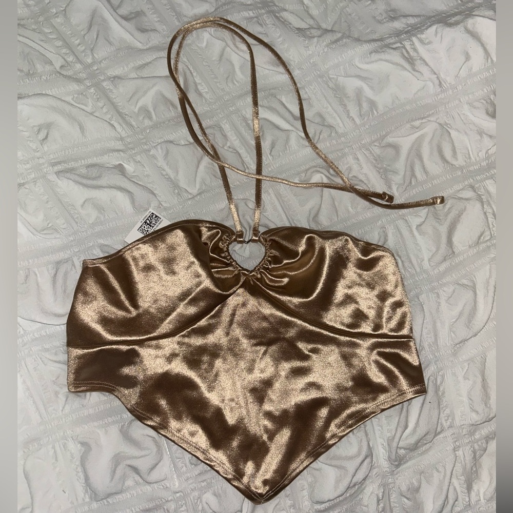 Satin Halter Top